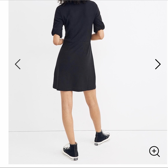 Madewell Cross-Front Button Dress - Picture 3 of 9